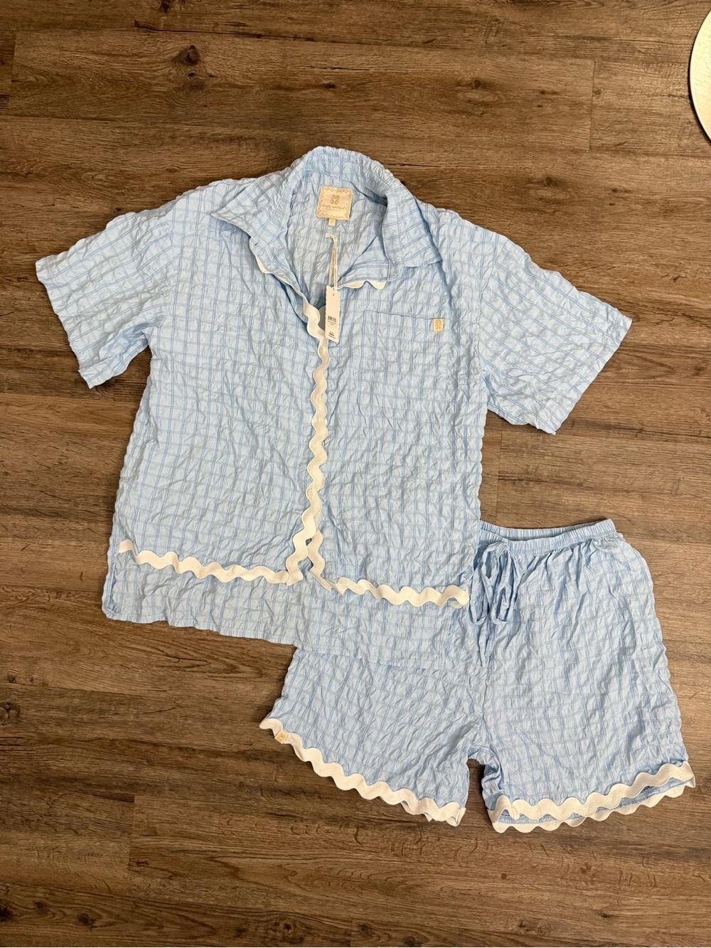 Simply Southern • Seersucker Ricrac Pajama Set
